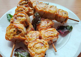 Tortillové špízy s mletým hovězím masem (Tortillové šneky)
