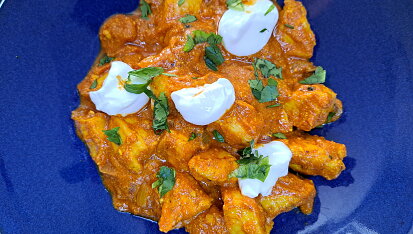 Indické butter chicken v kořeněné omáčce