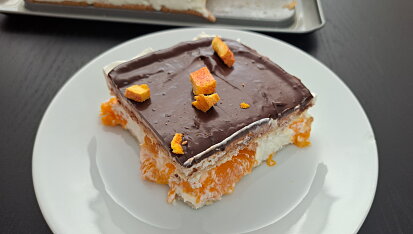 Mandarinkové nepečené řezy