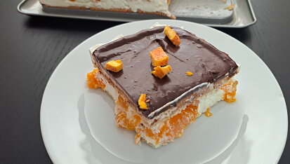 Mandarinkové nepečené řezy