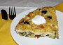 Španělská vaječná tortilla s olivami a sýrem