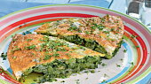 Bramborovo-špenátová tortilla