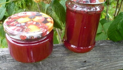 Malinovo-jablečná marmeláda