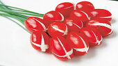 Rajčátkové tulipány