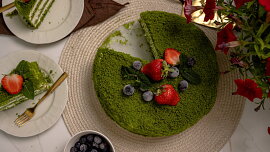 Mechový dort (se špenátem)