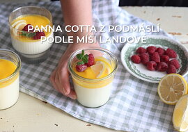 Panna cotta z podmáslí s citronovým krémem podle Míši Landové