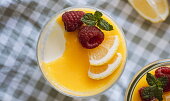 Panna cotta z podmáslí s citronovým krémem podle Míši Landové