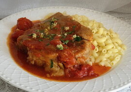 Telecí ossobuco na víně se žampiony