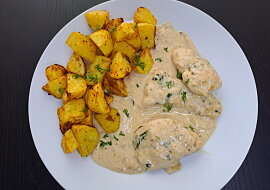 Kuřecí steak s hořčičnou omáčkou