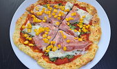 Celozrnná pizza , krásně teňoučká