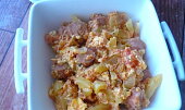 Lečo,  ukradený recept (S přidaným párkem.)