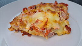 Zapečené gnocchi s mozzarellou a bazalkou