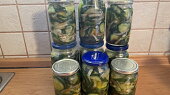 Americké okurky (Dnes zavařeno z 2,5 kg.)
