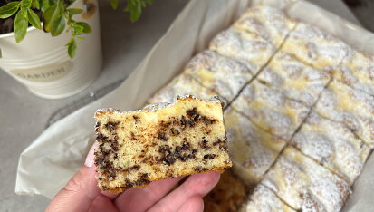 Stracciatella buchta s tvarohem