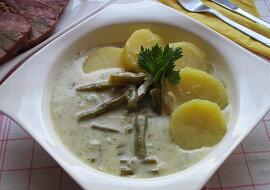 Zelené fazolky na smetaně s koprem