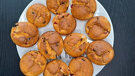 Jahodovo-čokoládové muffiny