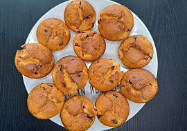 Jahodovo-čokoládové muffiny