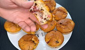 Jahodovo-čokoládové muffiny