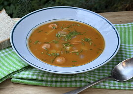 Frankfurtská polévka s bramborami