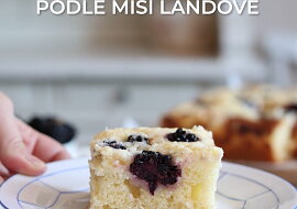 Tvarohový koláč s ovocem podle Míši Landové
