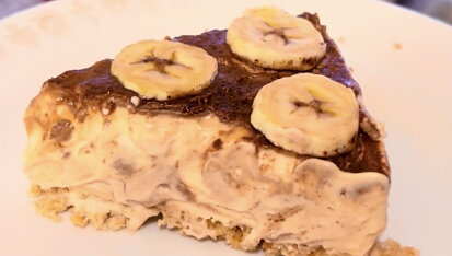 Banánový cheesecake