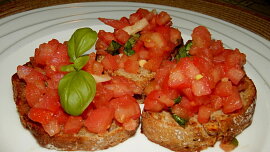 Bruschetta s rajčaty