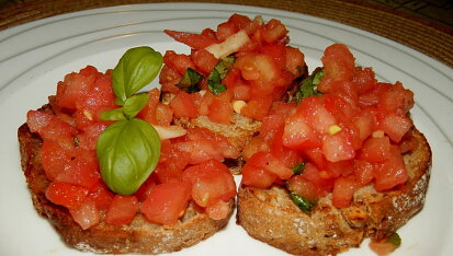 Bruschetta s rajčaty