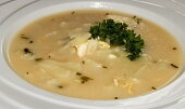 Květákovo-bramborová krémová polévka