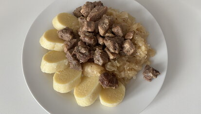 Bramborové knedlíky s dětskou krupičkou