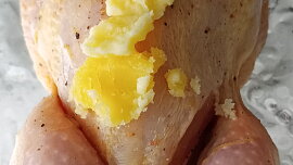 Mini kuřátko s nádivkou v horkovzdušné fritéze
