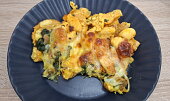 Zapečené gnocchi s kuřecím masem a špenátem