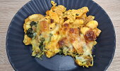 Zapečené gnocchi s kuřecím masem a špenátem