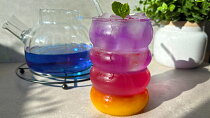 Blue butterfly tea