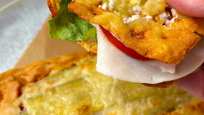 Cuketový sýrový sendvič