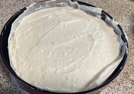 Nepečený cheesecake s želatinou (lze i bezlaktozy) (Cheesecake hotový ještě nechlazený)