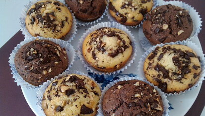 Čokoládové muffiny