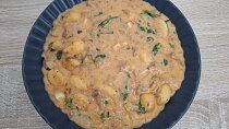 Krémové gnocchi s mletým masem