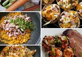 Plněné žampiony z horkovzdušné fritézy
