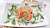 Sýrová roláda s houbami