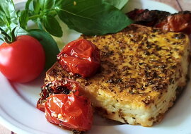 Rychlá pečená feta s rajčaty z horkovzdušné fritézy
