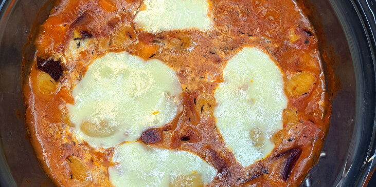 Zapečené gnocchi v rajčatové omáčce