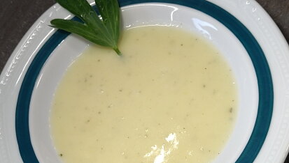 Krémová česnečka (knoblauchsuppe)