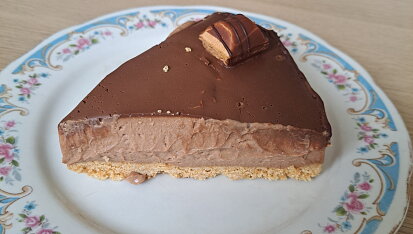 Nepečený Kinder Bueno cheesecake