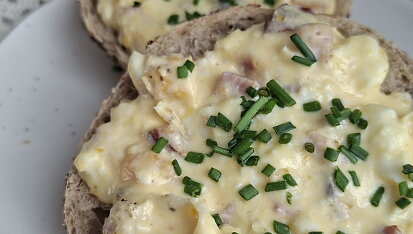 Jednoduchá vajíčková pomazánka z horkovzdušné fritézy