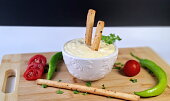 Pomazánka ze smažených vajec s mozzarellou