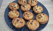Čokoládové banana bread muffiny