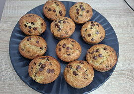 Čokoládové banana bread muffiny