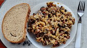 Lahůdková smaženice se slaninou
