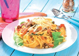 Bezmasé pappardelle se žampiony