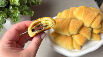 Tvarohové mini rohlíčky s Nutellou